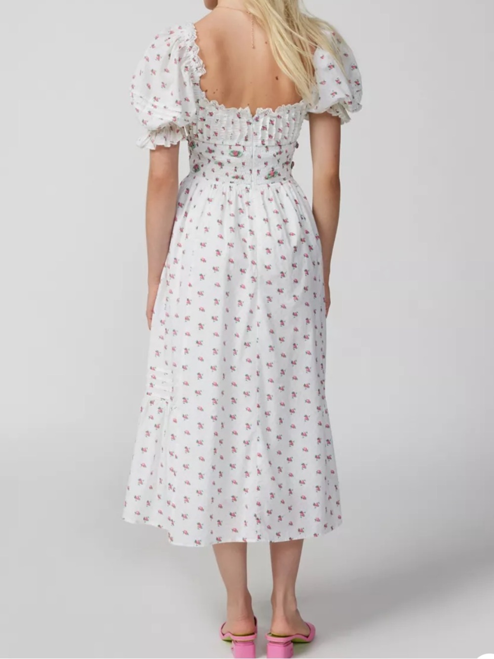 NWOT For Love & Lemons Guisti Floral Midi Dress size S SAMPLE Piece - Picture 4 of 15